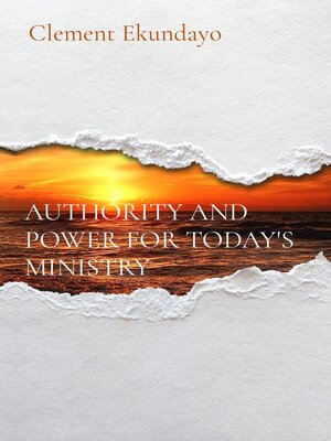 cover image of AUTHORITY AND POWER FOR TODAY'S MINISTRY